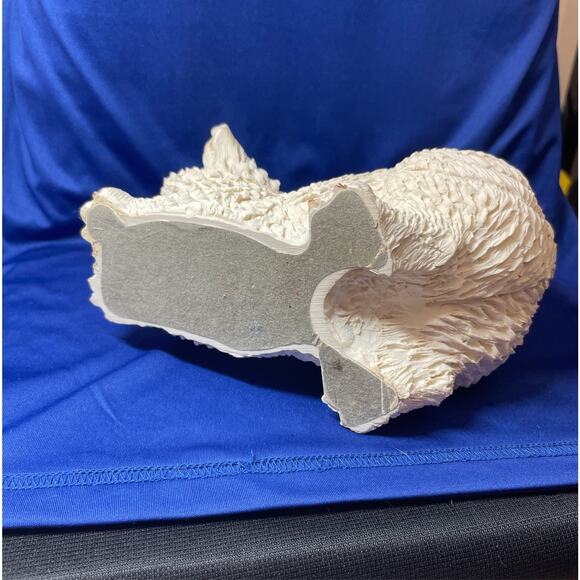 Funny Large Stretching Yawning White Cat Figurine - Picture 9 of 9